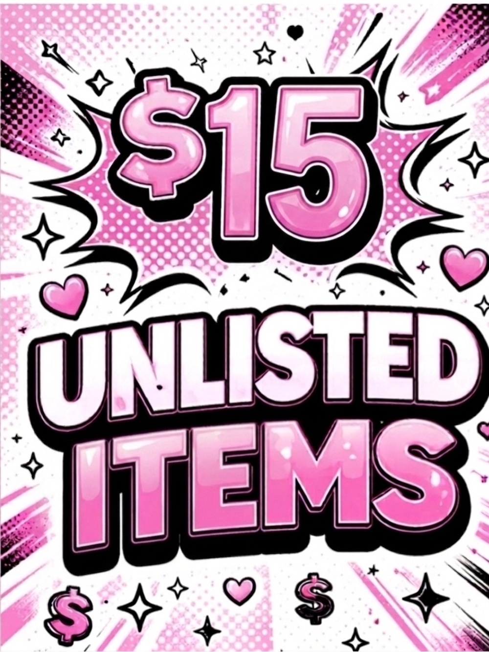 $15 Unlisted Live Show Items
